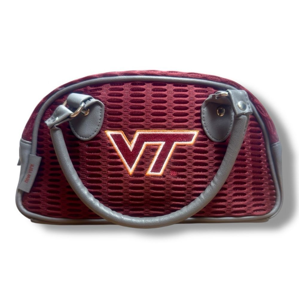 Alan Stuart Burgundy Virginia Tech Mesh Satchel